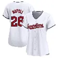 Women's No.26 Mike Napoli Cleveland Guardians White Limited Home Jersey