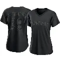 Women's No.29 Andre Thornton Cleveland Guardians Black Authentic Pitch Fashion Jersey
