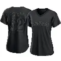 Women's No.32 Dean Chance Cleveland Guardians Black Authentic Pitch Fashion Jersey