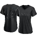 Women's No.38 Steven Kwan Cleveland Guardians Black Authentic Pitch Fashion Jersey