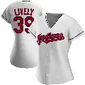 Women's No.39 Ben Lively Cleveland Guardians White Authentic Home Jersey