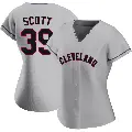 Women's No.39 Kyle Scott Cleveland Guardians Gray Replica Road Jersey