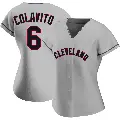Women's No.6 Rocky Colavito Cleveland Guardians Gray Authentic Road Jersey