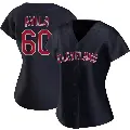 Women's No.60 Pedro Avila Cleveland Guardians Navy Authentic Alternate Jersey