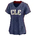 Women's No.8 Albert Belle Cleveland Guardians Navy Limited 2024 City Connect Jersey
