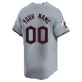 Youth No.00 Custom Cleveland Guardians Gray Limited Road Jersey