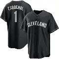 Youth No.1 Jose Cardenal Cleveland Guardians Black/White Replica Jersey