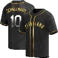 Youth No.10 Daniel Schneemann Cleveland Guardians Gold Replica Black en Alternate Jersey