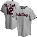 Youth No.12 Roberto Alomar Cleveland Guardians Gray Replica Road Jersey