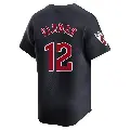 Youth No.12 Roberto Alomar Cleveland Guardians Navy Limited Alternate Jersey
