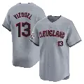 Youth No.13 Omar Vizquel Cleveland Guardians Gray Limited Road Jersey