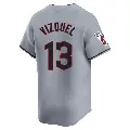 Youth No.13 Omar Vizquel Cleveland Guardians Gray Limited Road Jersey