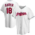 Youth No.18 Duane Kuiper Cleveland Guardians White Replica Home Jersey