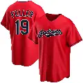 Youth No.19 Bob Feller Cleveland Guardians Red Replica Alternate Jersey