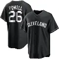 Youth No.26 Boog Powell Cleveland Guardians Black/White Replica Jersey