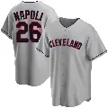 Youth No.26 Mike Napoli Cleveland Guardians Gray Replica Road Jersey
