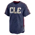 Youth No.28 Tanner Bibee Cleveland Guardians Navy Limited 2024 City Connect Jersey