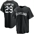 Youth No.29 Andre Thornton Cleveland Guardians Black/White Replica Jersey