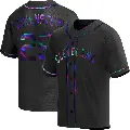 Youth No.29 John Lowenstein Cleveland Guardians Black Replica Holographic Alternate Jersey