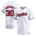 Youth No.30 Johnathan Rodriguez Cleveland Guardians White Limited Home Jersey