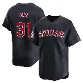Youth No.31 Steve Olin Cleveland Guardians Navy Limited Alternate Jersey