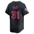 Youth No.31 Steve Olin Cleveland Guardians Navy Limited Alternate Jersey