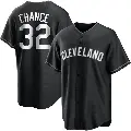 Youth No.32 Dean Chance Cleveland Guardians Black/White Replica Jersey