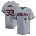 Youth No.33 Luis Tiant Cleveland Guardians Gray Limited Road Jersey