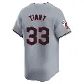 Youth No.33 Luis Tiant Cleveland Guardians Gray Limited Road Jersey