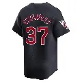 Youth No.37 Dennis Eckersley Cleveland Guardians Navy Limited Alternate Jersey