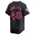 Youth No.40 Ken Harrelson Cleveland Guardians Navy Limited Alternate Jersey