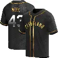Youth No.43 Jhonkensy Noel Cleveland Guardians Gold Replica Black en Alternate Jersey
