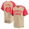 Youth No.48 Emmanuel Clase Cleveland Guardians Cream Limited American League 2024 All-Star Game Jersey