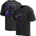 Youth No.48 Sam Mcdowell Cleveland Guardians Black Replica Holographic Alternate Jersey