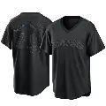 Youth No.49 Tom Candiotti Cleveland Guardians Black Replica Pitch Fashion Jersey