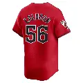 Youth No.56 Kole Calhoun Cleveland Guardians Red Limited Alternate Jersey