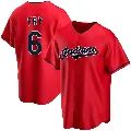 Youth No.6 David Fry Cleveland Guardians Red Replica Alternate Jersey