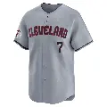Youth No.7 Kenny Lofton Cleveland Guardians Gray Limited Road Jersey