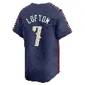 Youth No.7 Kenny Lofton Cleveland Guardians Navy Limited 2024 City Connect Jersey