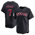 Youth No.7 Will Wilson Cleveland Guardians Navy Limited Alternate Jersey
