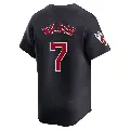 Youth No.7 Will Wilson Cleveland Guardians Navy Limited Alternate Jersey