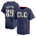 Youth No.89 Petey Halpin Cleveland Guardians Navy Limited 2024 City Connect Jersey