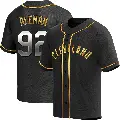 Youth No.92 Franco Aleman Cleveland Guardians Gold Replica Black en Alternate Jersey