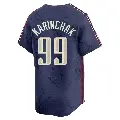 Youth No.99 James Karinchak Cleveland Guardians Navy Limited 2024 City Connect Jersey