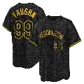 Youth No.99 Ricky Vaughn Cleveland Guardians Black Replica Snake Skin City Jersey